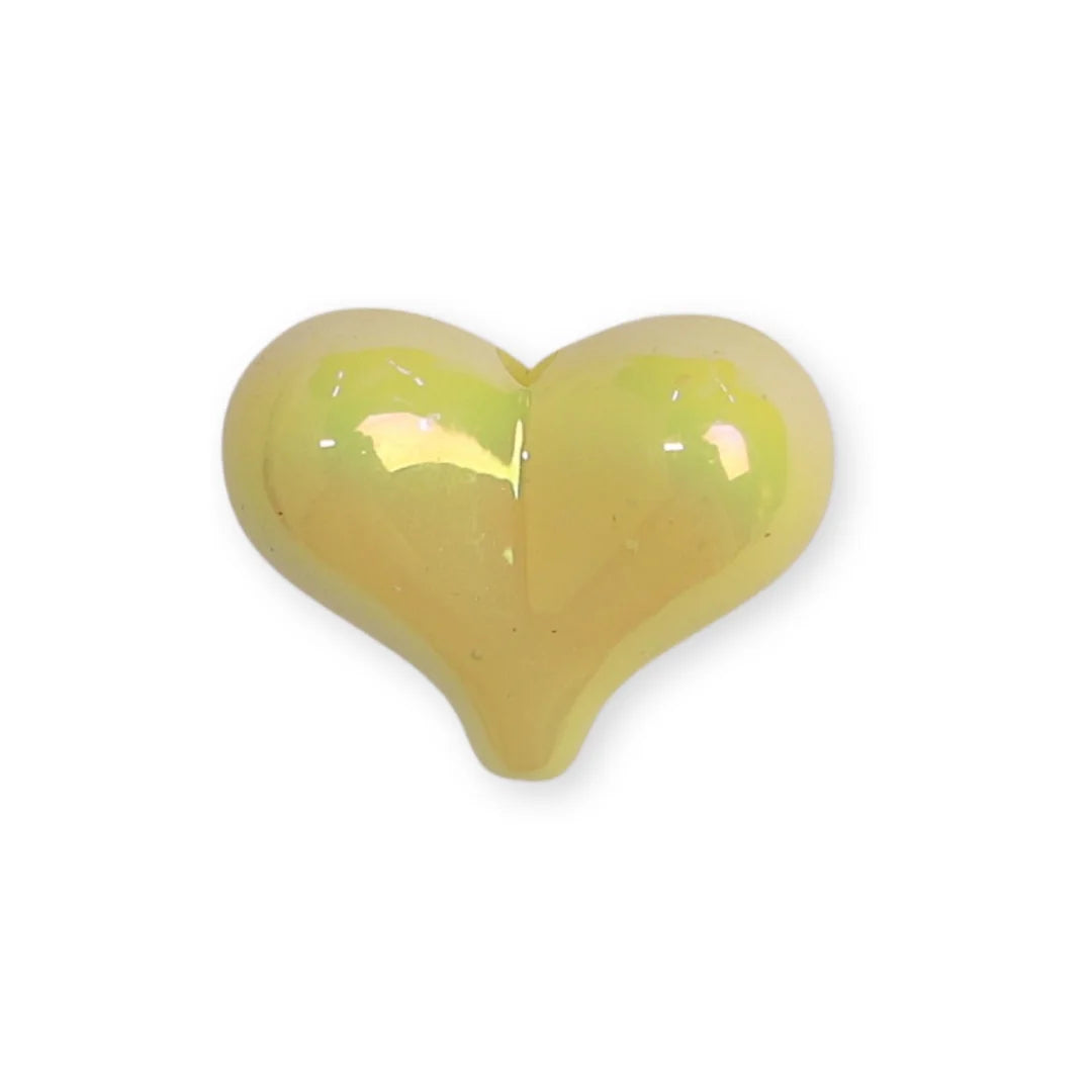 Acrylic | 18x20 mm | Glossy Heart Shaped Acrylic Beads