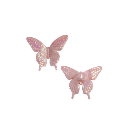 Acrylic | 35x35 mm | Glossy Iridescent Butterfly Charm