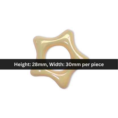 Acrylic | 28x30 mm | Glossy Star Donut