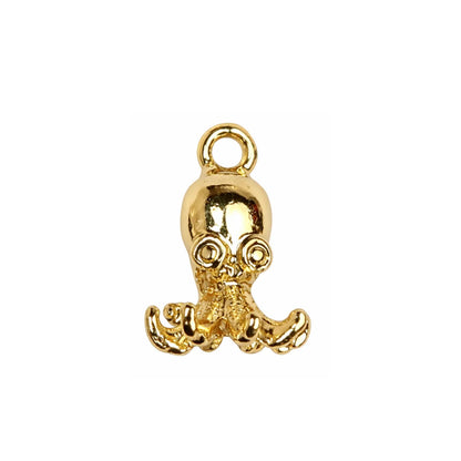 Gold Octopus Charm