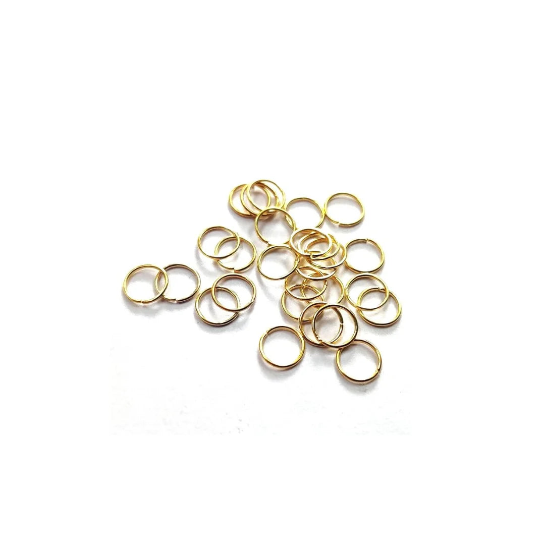 Stainless Steel | Gold Plated Jump Rings - Medium (5mm)