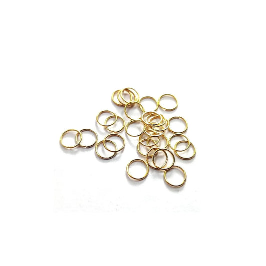Stainless Steel | Gold Plated Jump Rings - Medium (5mm)
