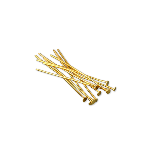 Stainless Steel | 30x1 mm | Gold Finished Head Pins