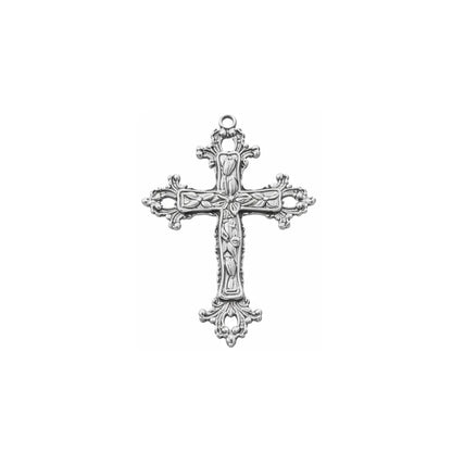 75x55 mm | Gothic Floral Cross Charm