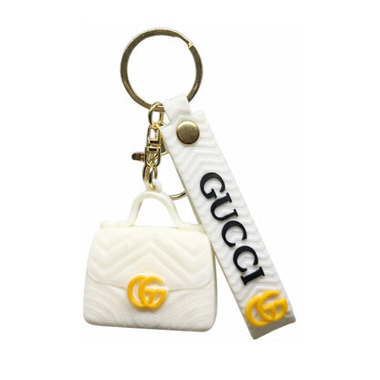 Milky White Gucci Bag Keychain