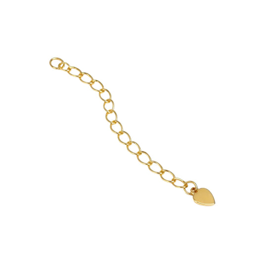 Stainless Steel | 55x5 mm | Heart Extender Chain Style - 01