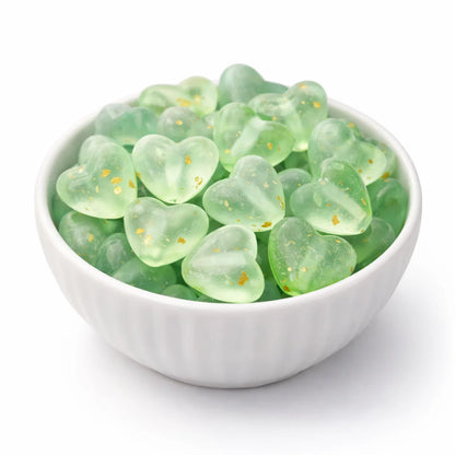 Frosted | 8x9 mm | Heart Shape Pearl Beads - Style 02