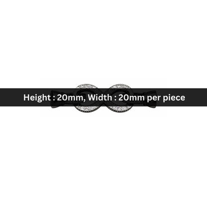 Stainless Steel | 20x20 mm | Infinity Connector Clasp for Necklace & Bracelet
