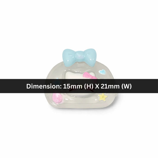 Acrylic | 15x21 mm | Kawaii Handbag With Cat Face
