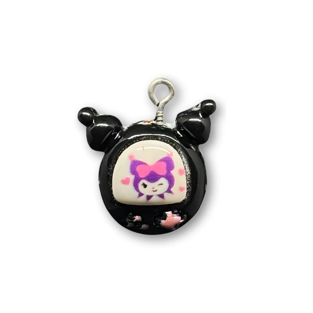 Acrylic | 25x20 mm | Kuromi Charm – Style 02