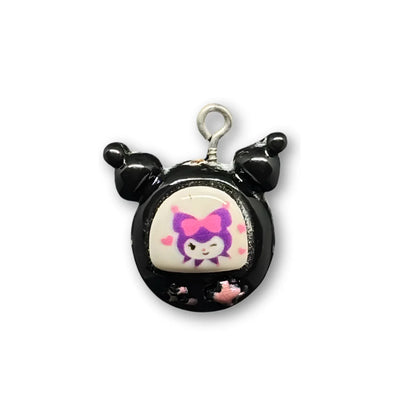 Acrylic | 25x20 mm | Kuromi Charm – Style 02