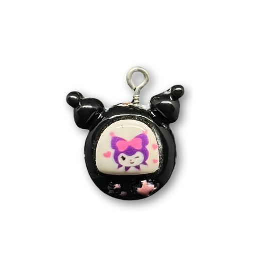 Acrylic | 25x20 mm | Kuromi Charm – Style 02
