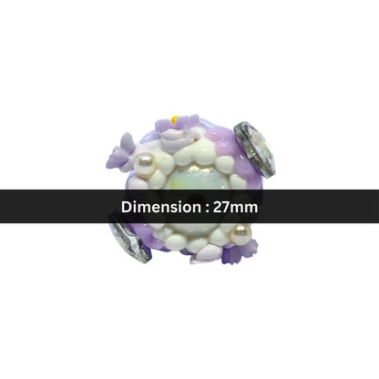 Acrylic |  27 mm | Lavender Pearl Bead