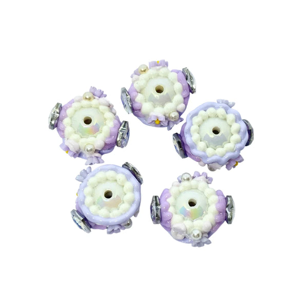 Acrylic |  27 mm | Lavender Pearl Bead