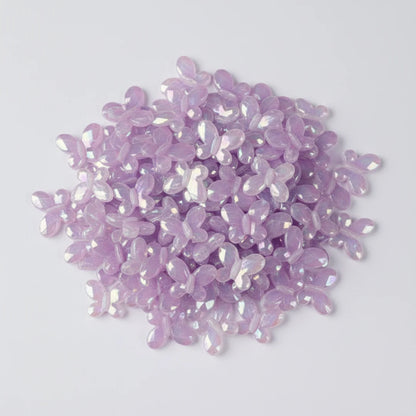 Acrylic | Luminous Glittery Butterfly Beads