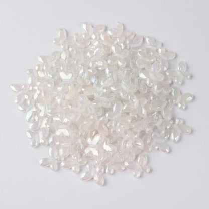 Acrylic | Luminous Glittery Butterfly Beads