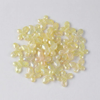 Acrylic | Luminous Glittery Butterfly Beads