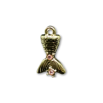 Stainless Steel gold | 16x9 mm | Mermaid Tail Charm