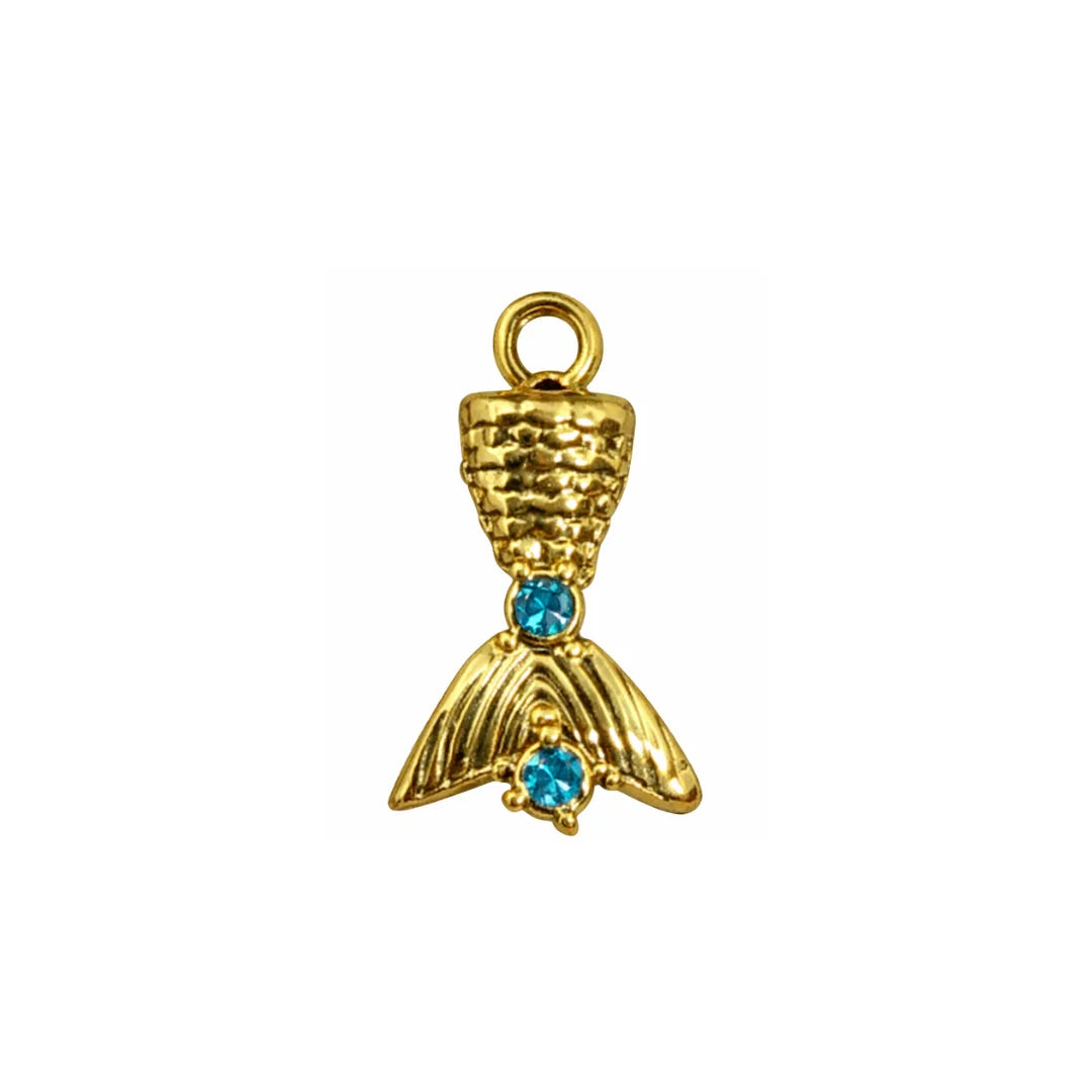 Stainless Steel | 15x9 mm | Mermaid Tail Charm Style -02