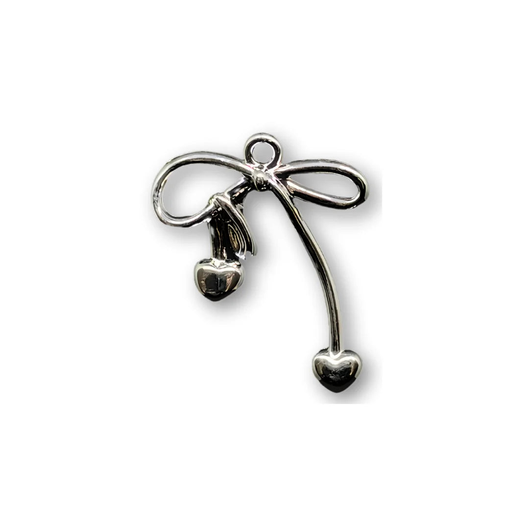 Stainless Steel | 21x23 mm | Charms - Bow