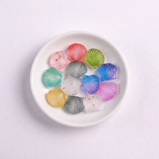 Frosted | Mini Colorful Shell Shape Beads