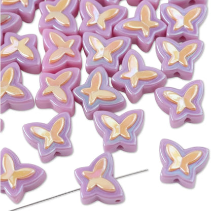 Acrylic | Multicolor Butterfly Bead