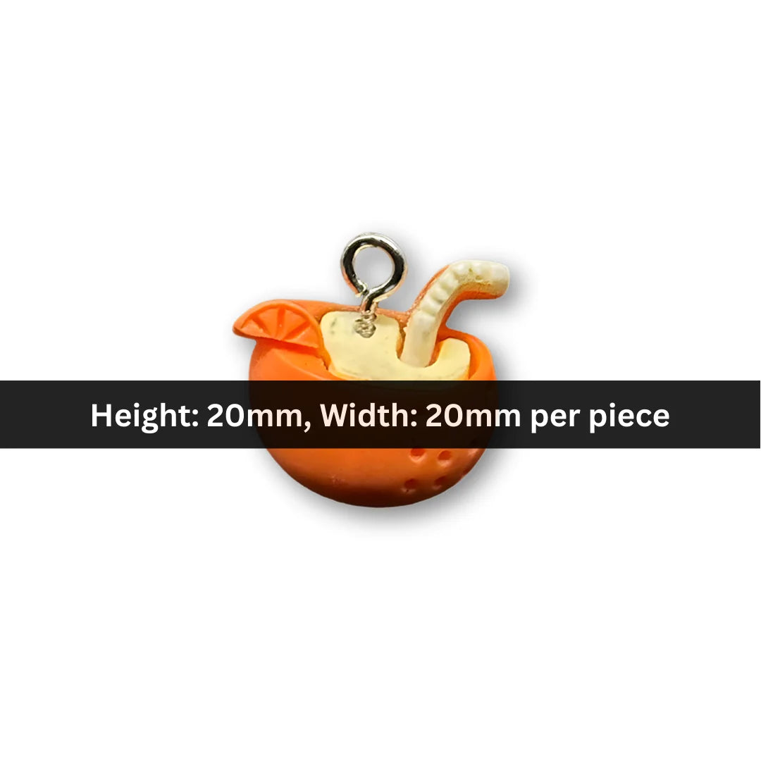 Rubber | 20x20 mm | Orange Charm
