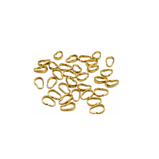 Stainless Steel | 6x6 mm | Pendant Hook | Gold