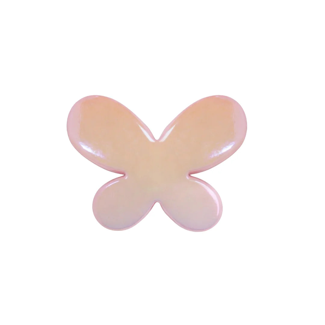 Acrylic | 20x25mm | Pale Pink Butterfly Bead