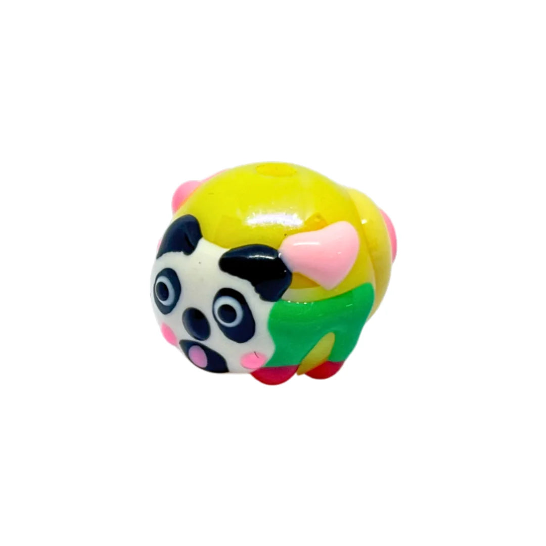 Panda Multicolor Cartoon Bead | 15mm