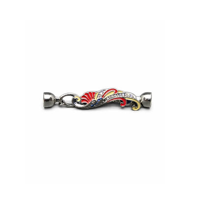 Stainless Steel | 43x10 mm | Peacock Brooch