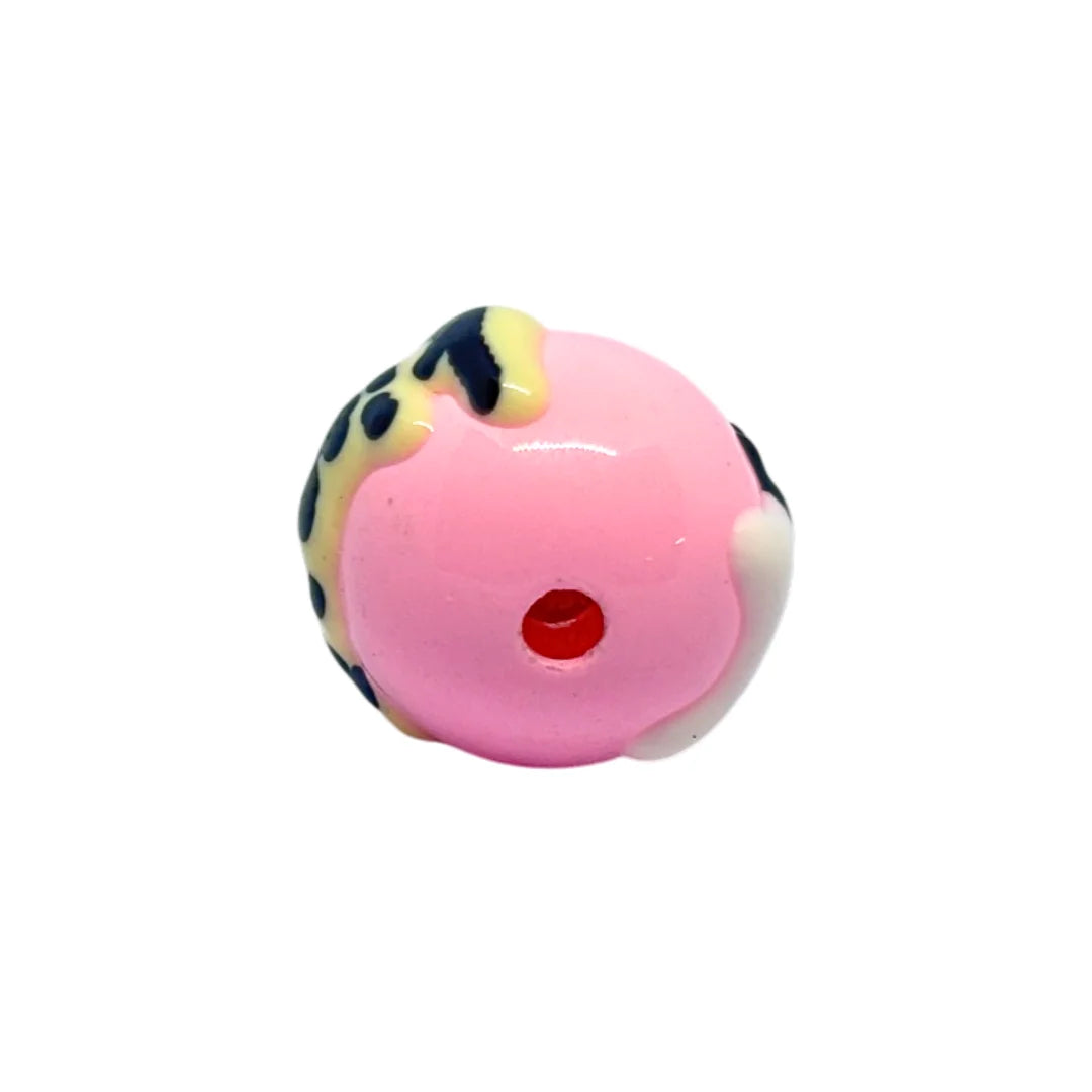 Pink Kitty Round Bead | 15mm
