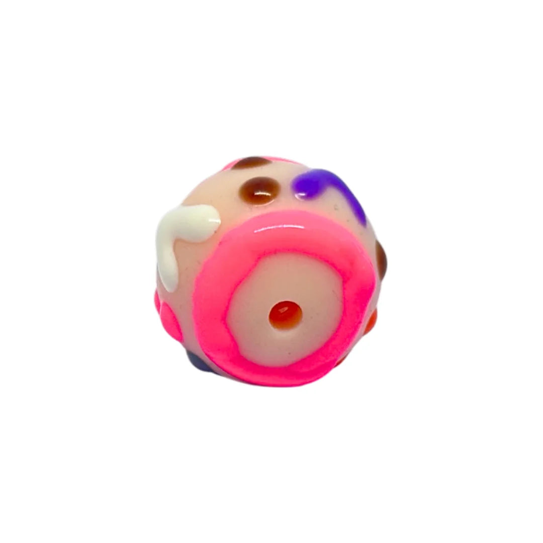 Pink Heart-V Bead | 15mm