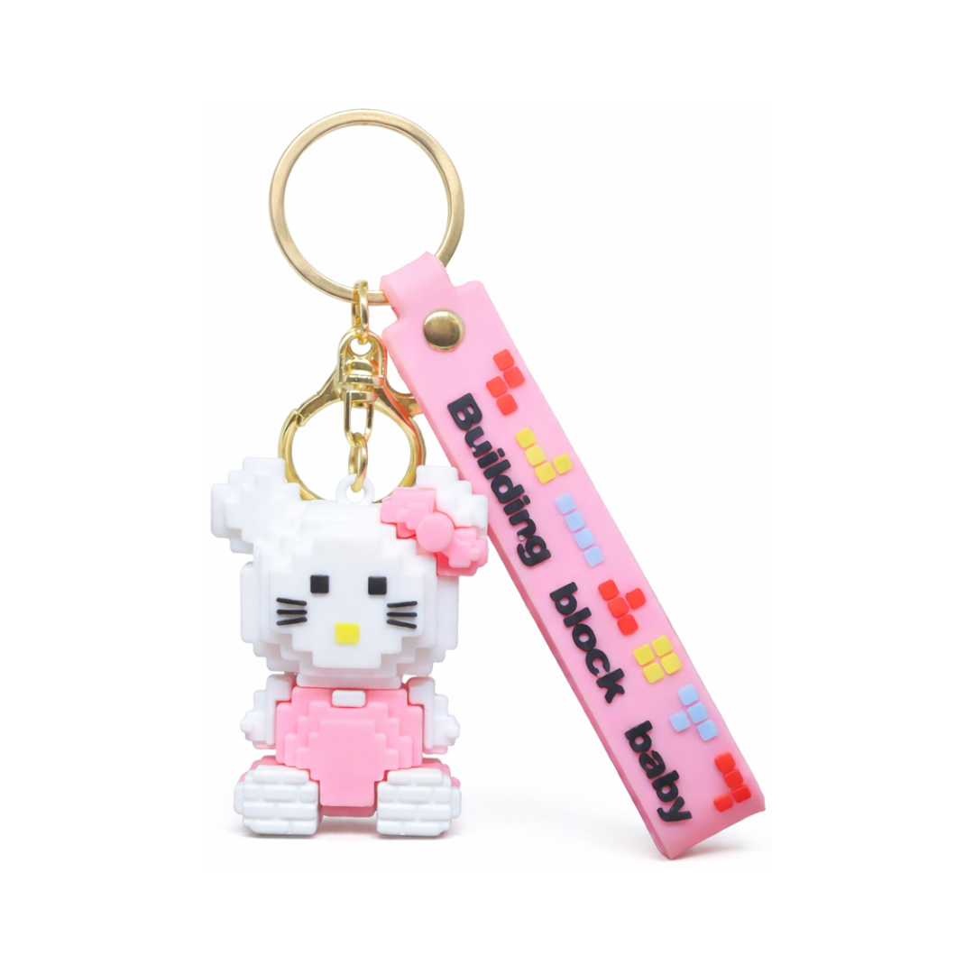 Pixel Kitty Doll Keychain