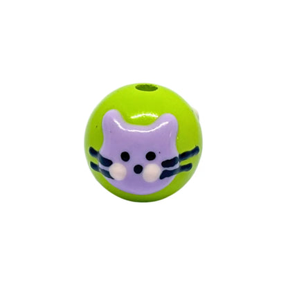 Playful Kitten-Themed Bead | 15mm