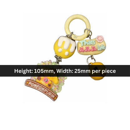Pompompurin Cartoon Theme Keychain