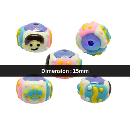 Puppy Pop Cartoon Bead | 15mm