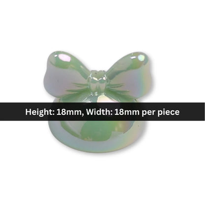 Acrylic | 18x18 mm | Rabbit Bow Charm