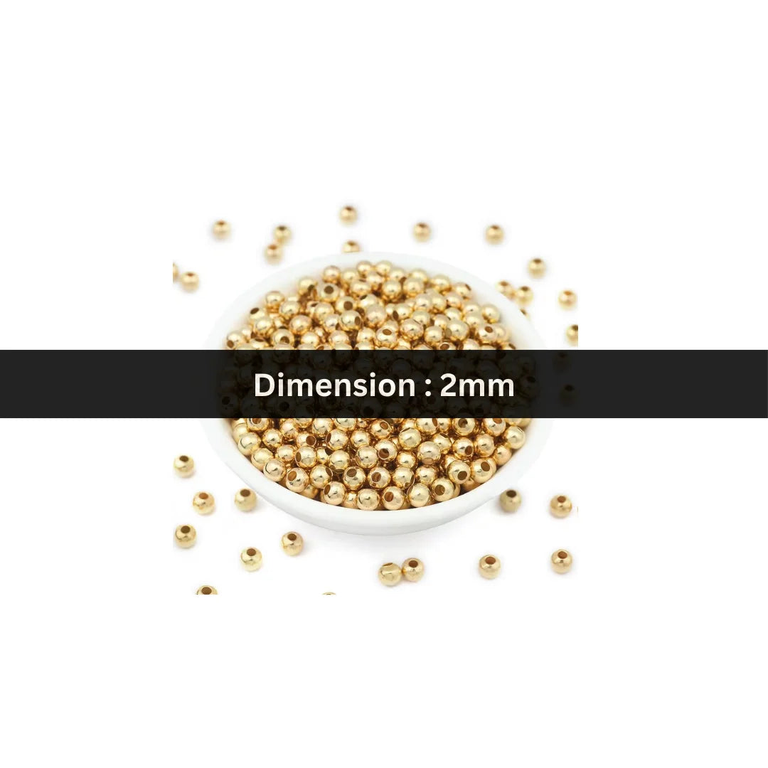 Stainless Steel | 2 mm | Round Beads Style - 04