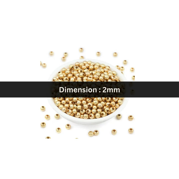 Stainless Steel | 2 mm | Round Beads Style - 04