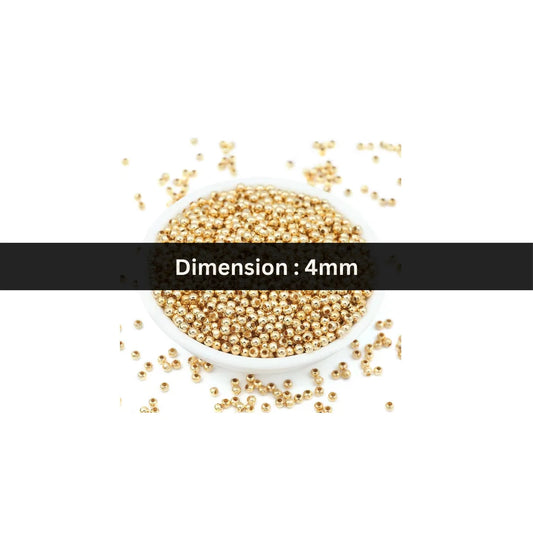 Stainless Steel | 4 mm | Round Beads Style 01