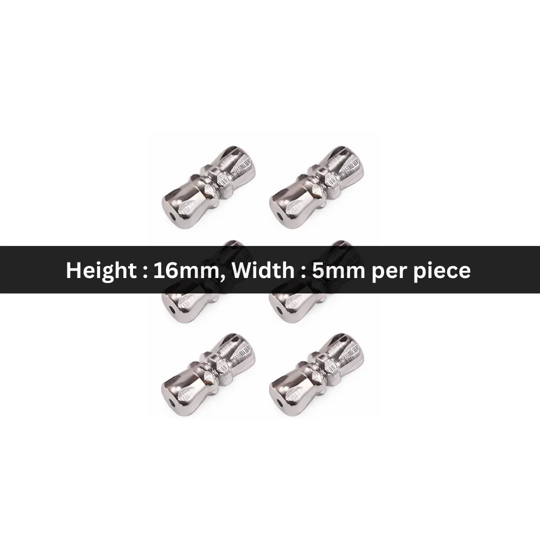 Stainless Steel | 16x5 mm | Screw Barrel Clasps
