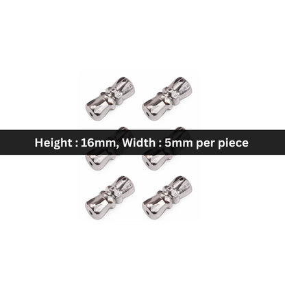 Stainless Steel | 16x5 mm | Screw Barrel Clasps