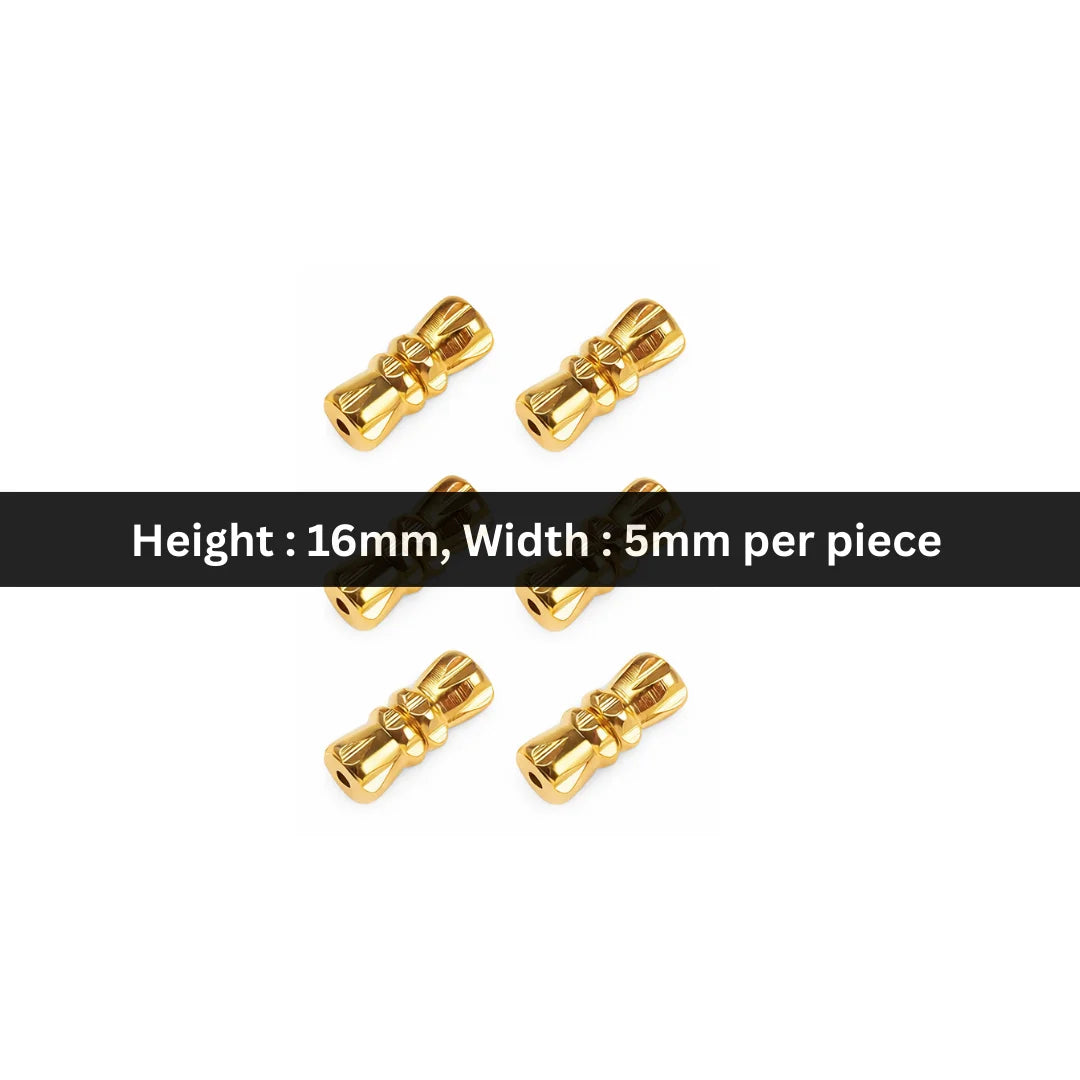 Stainless Steel | 16x5 mm | Screw Barrel Clasps