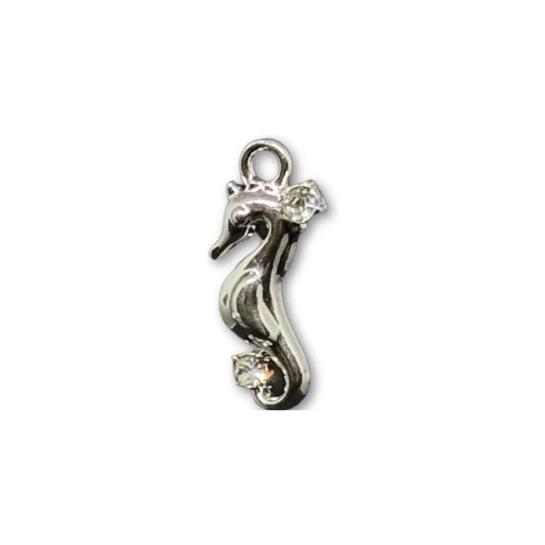Stainless Steel | 14x3 mm | Seahorse Charm
