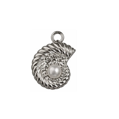 Stainless Steel | 15x10 mm | Shell Charm