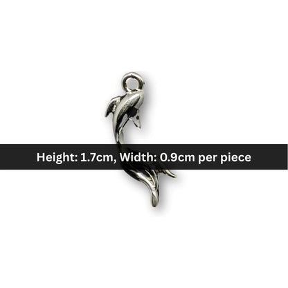 Stainless Steel | 17x9 mm | Dolphin Pendant Charm