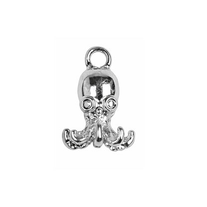 Stainless Steel  | 13x6 mm | Octopus Charm