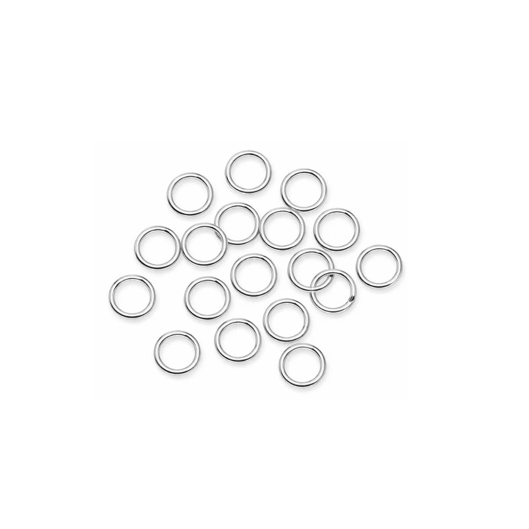 Stainless Steel | Silver Plated Jump Rings – Large (6mm)
