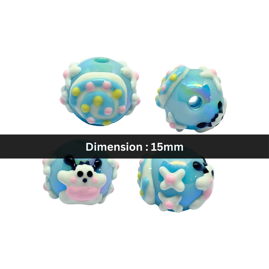SkyBlue Bunny Bead | 15mm
